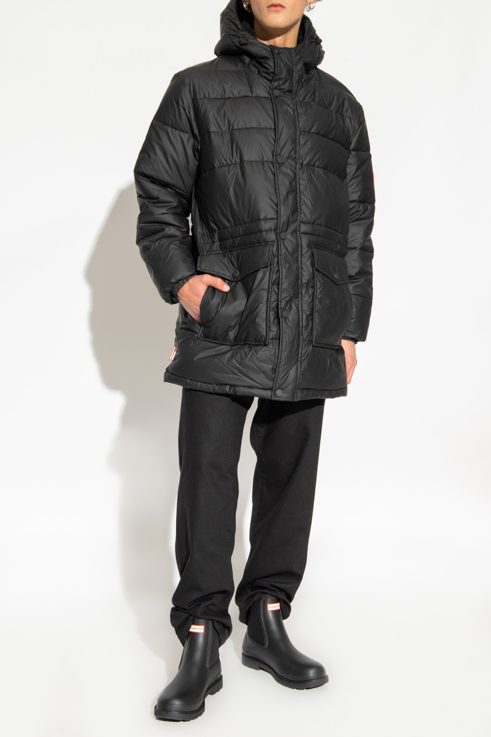 Intrepid Long' insulated jacket Hunter